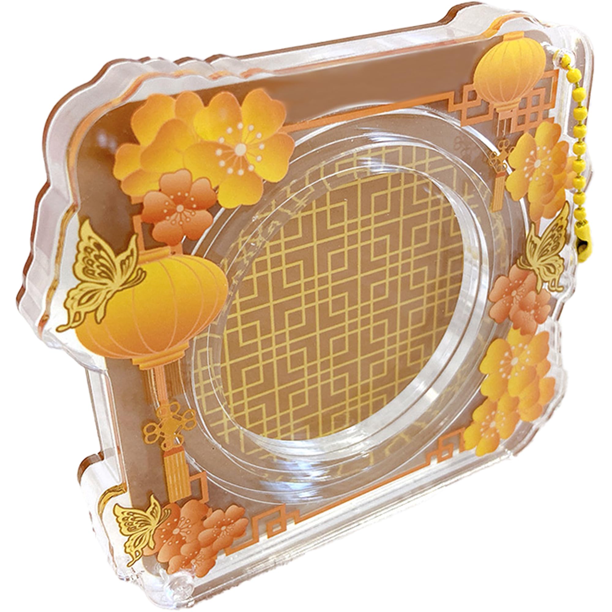 Amazon | アクリル缶バッジケース【中華】缶バッジ収納